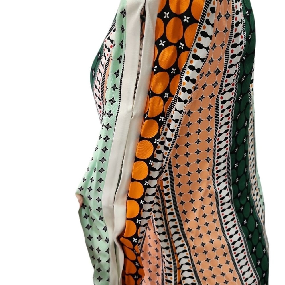Sandro Shift Dress Womens (1) US XS - Multi Geometric Stripe Boho Chic Designer - Picture 8 of 13